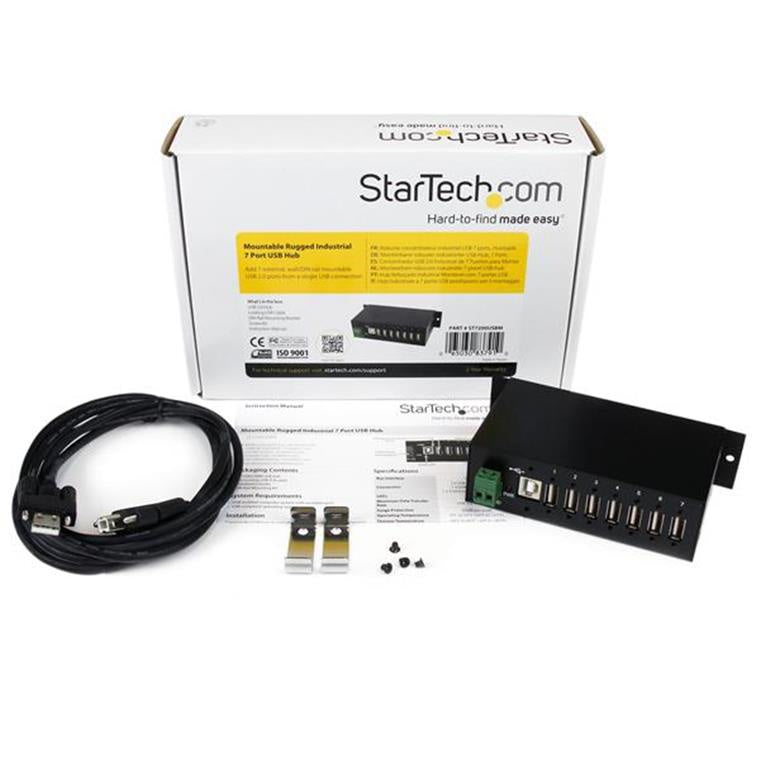 StarTech.com   7 Port Industrial USB 2.0 Multiport Hub