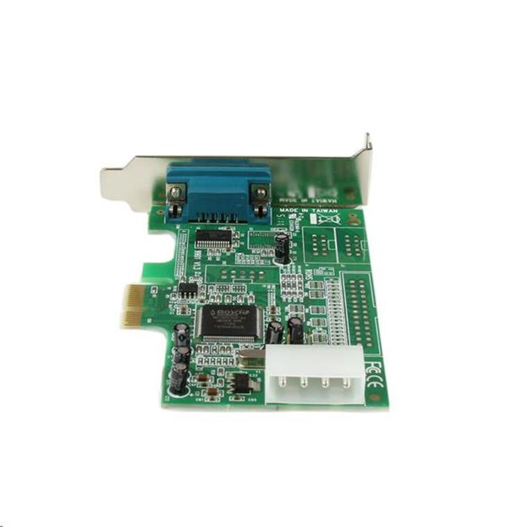 StarTech.com PEX1S553LP Serieller RS232-PCI-Express-Adapter mit 1 Port – PCIe-RS232-Hostcontrollerkarte – PCIe auf seriell DB9 – 16550 UART – Erweiterungskarte mit niedrigem Profil – Windows und Linux