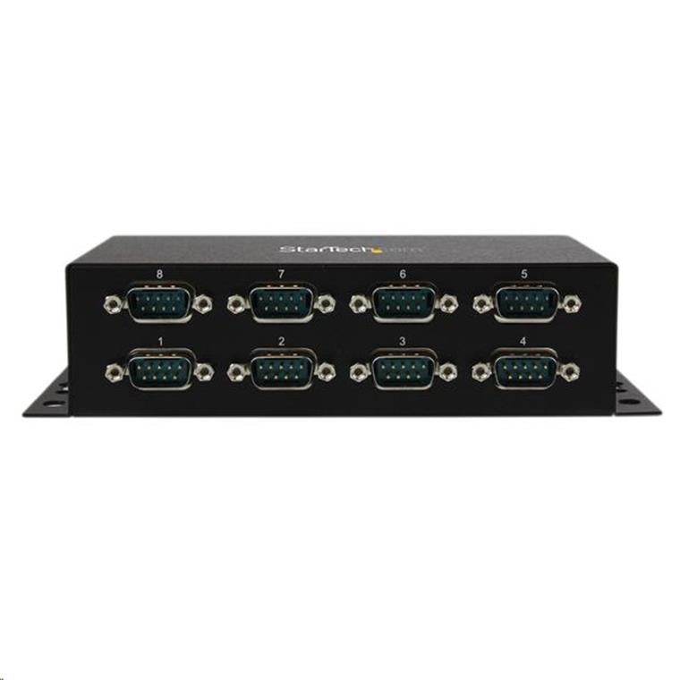 StarTech.com ICUSB2328I 8 Port USB to DB9 RS232 Serial Adapter Hub Industrial DINRail and Wall Mountable - USB to RS 232