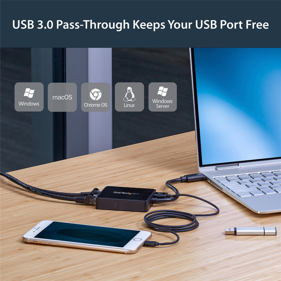 StarTech.com USB32000SPT USB 3 Dual Port Gigabit Ethernet Adapter