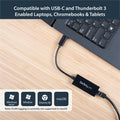 StarTech.com US1GC30B USB-C to Gigabit Ethernet Adapter Black USB3.1 to RJ45 LAN Network Adapter USB Type C to Ethernet USB-C Network Adapter  10/100/1000Mbps  Thunderbolt 3 Compatible  RJ45 — image 3