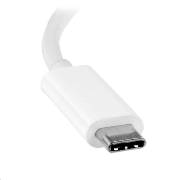 StarTech.com CDP2DVIW USB-C to DVI Adapter - White - 1920x1200 - USB Type C Video Converter for Your DVI D Display / Monitor / Projector (CDP2DVIW)