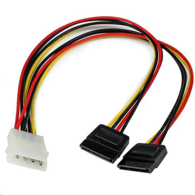 StarTech.com PYO2LP4SATA - 12 LP4 to 2x SATA Power Y Cable Adapter