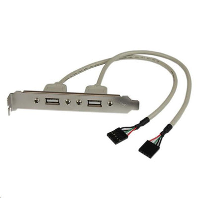 StarTech.com USBPLATE - 2 Port USB A Slot Plate Adapter