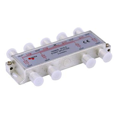 TRIAX 349808 - RF 8-Way Splitter 5-2400MHz. All ports power pass - diode steered