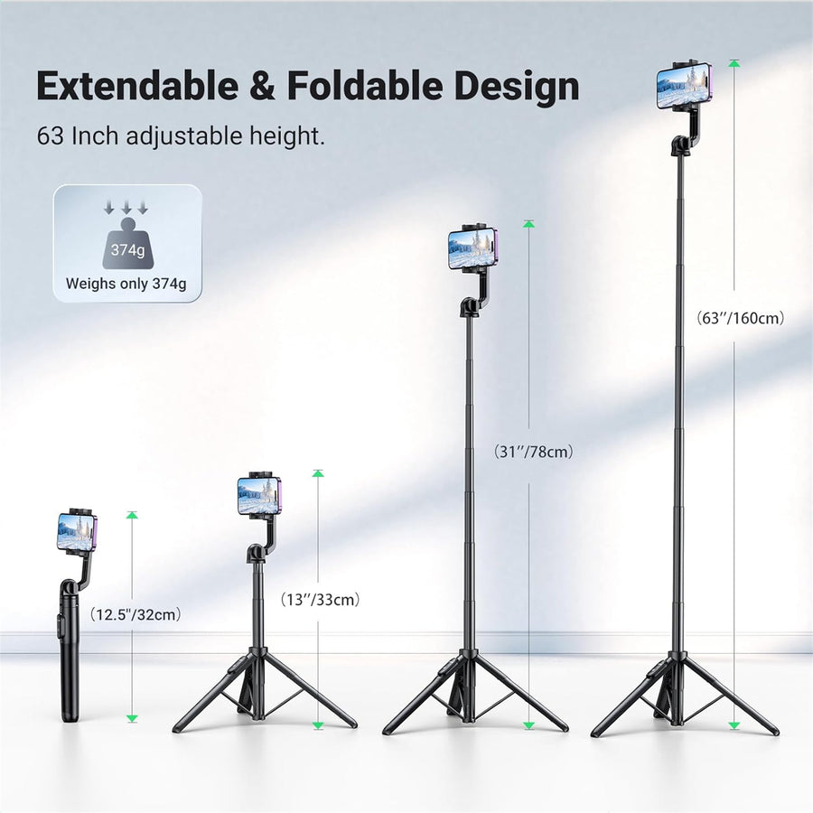 UGREEN UG-15062 Selfie Stick Tripod with Bluetooth Remote