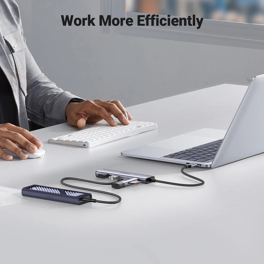 UG-15395 - UGREEN CM473 USB-C To 4 Ports Hub Splitter  USB-C To 2 USB-A  2 USB-C