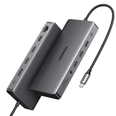 UGREEN Revodok Pro 313 13 in 1 USB C Triple Docking Station 100W PD 2 HDMI 1 PD 10Gbps