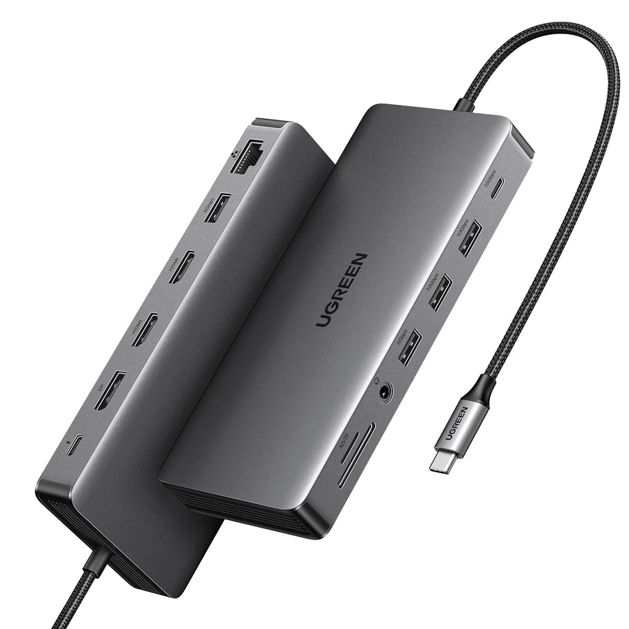 UGREEN Revodok Pro 313 13 in 1 USB C Triple Docking Station 100W PD 2 HDMI 1 PD 10Gbps