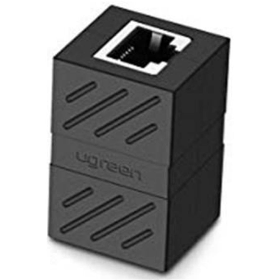 UG-20390 - UGREEN RJ45 Network Keystone Jack Inline Coupler Female to Female 1pcs (Black)