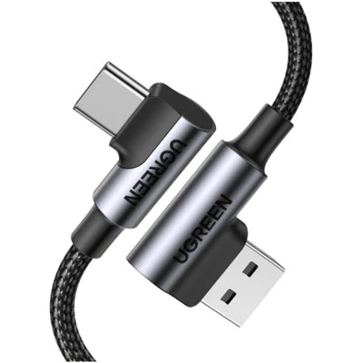 UGREEN  UG-20856 3A - USB 2.0 USB-C to USB-A Cable - 1m - Angled