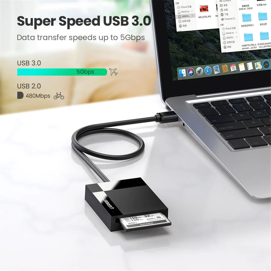 UGREEN  UG-30333  4-In-1 USB 3.0  SD/TF Card Reader