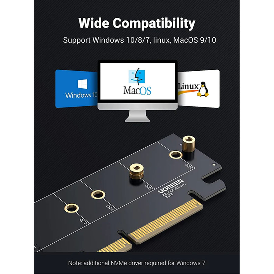 UGREEN UG-30715 PCIe 4.0(16 ) to M.2 NVMe Expansion Card