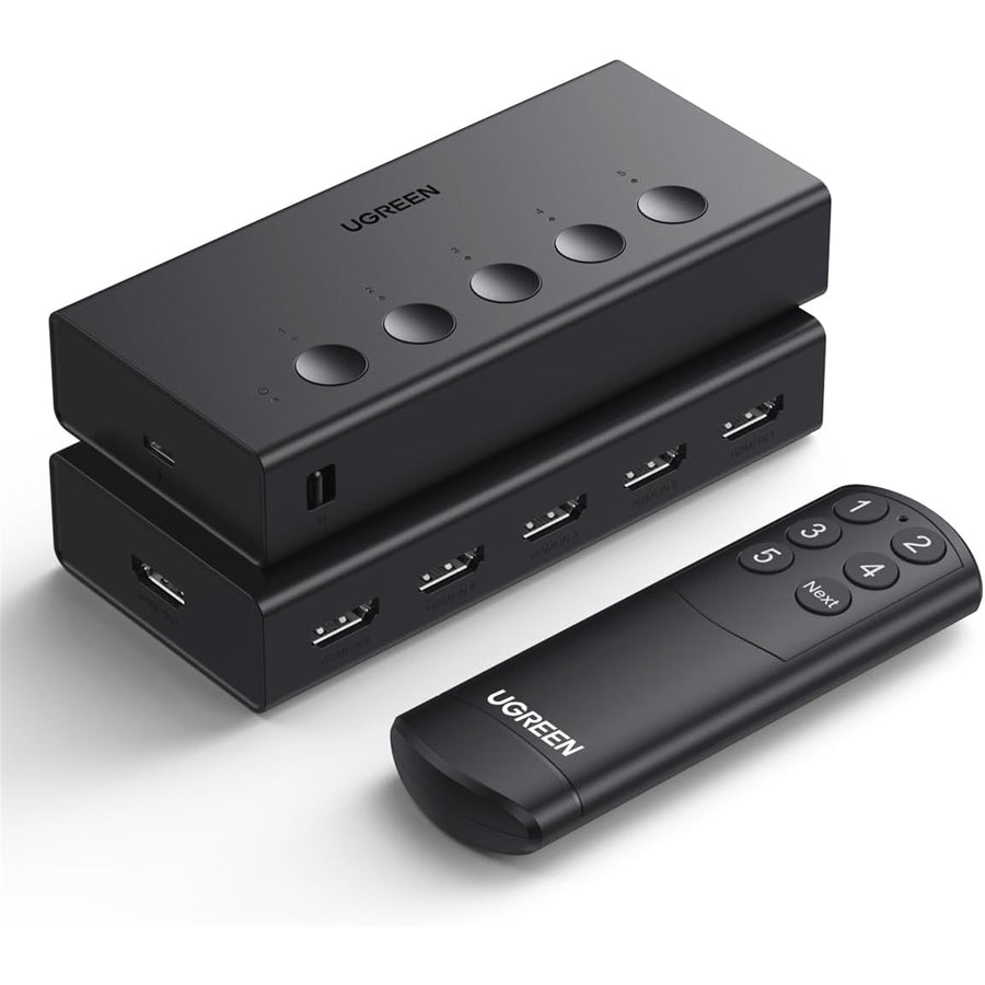 Ugreen HDMI 2.0 5 1 Switcher ABS Black