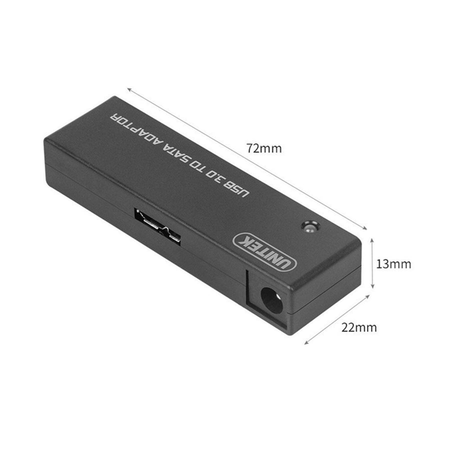 Unitek Y-1039 - USB 3.0 to SATA 6G Converter Super-Speed 5Gbps Supports 2.5 3.5'' HDD SATA & SSD HDD.