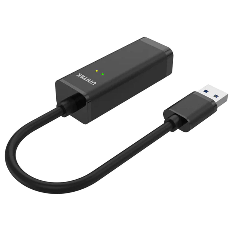 Unitek Y-3470 - USB-A 3.0 Gigabit Ethernet Converter. IPv4/v6 COE Wake-on-LAN. duplex.