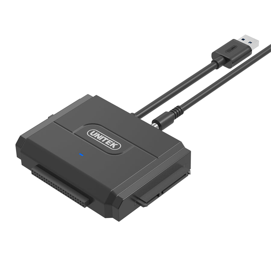 Unitek Y-3324 - USB 3.0 to IDE + SATA II Converter. Supports Capacity 2.5''/3.5'' HDD & SSD. Plug/pl