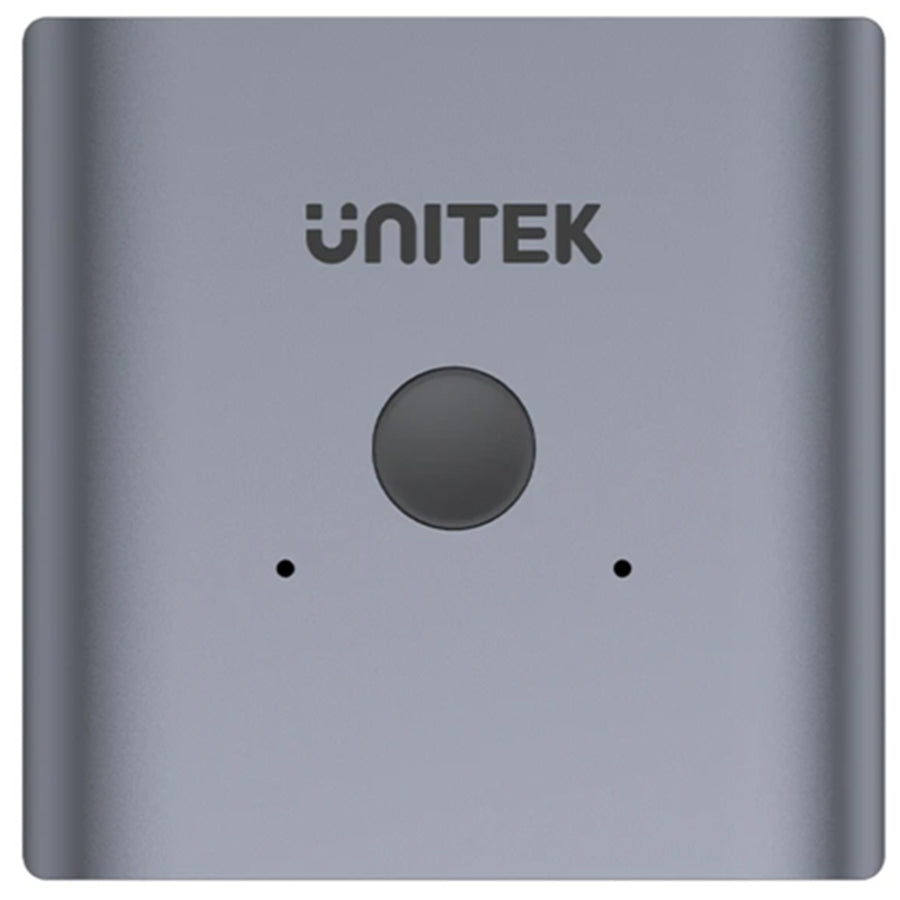 Unitek V1127A 4K HDMI 2.0 Bi-directional Switch with Two-way usage: 2 In 1 Out / 1 In 2 Out - Aluminium housing - Supports up to 4K 60Hz Ultra-HD - LED Indicator - Plug & Play