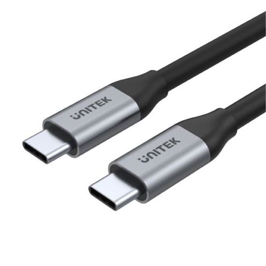 Unitek C14082ABK - 1m USB-C to USB-C 3.1 Gen2 Cable for Syncing & Charging. Supports up to 100W USB PD.