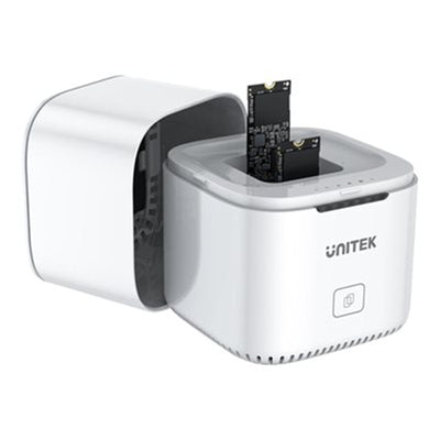 Unitek  S1207A M.2 USB-C to PCIe/NVMe M.2 SSD Dual Bay DockingStation With Offline Clone