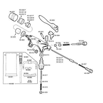 Badger 40-030 - BADGER 400 AIR NOZZLE FINE