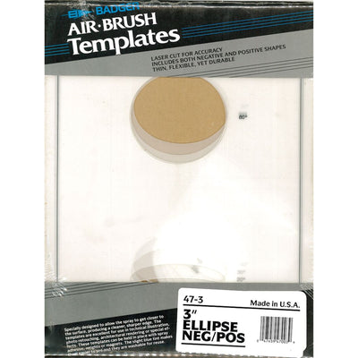 Badger 47-3 - BADGER ELIPSE TEMPLATES 3 INCH