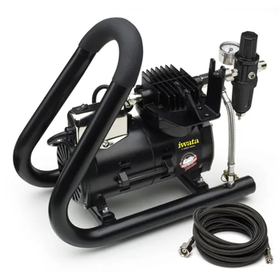 IS875HT - IWATA AIRBRUSH COMPRESSOR SMART JET PLUS HANDLE TANK