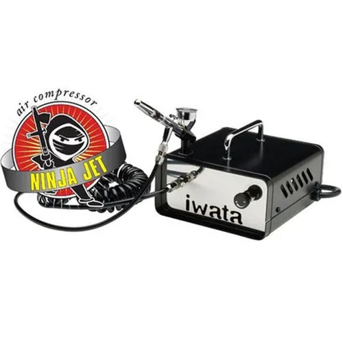 NINJA.KIT1 - IWATA AIRBRUSH KIT NINJA HP.CR + IS35 COMPRESSOR