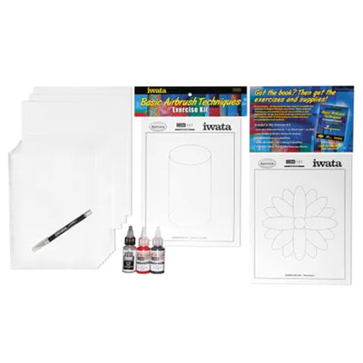 VT075 - IWATA AIRBRUSH BASIC EXERCISES KIT BY ROBERT PASCHAL