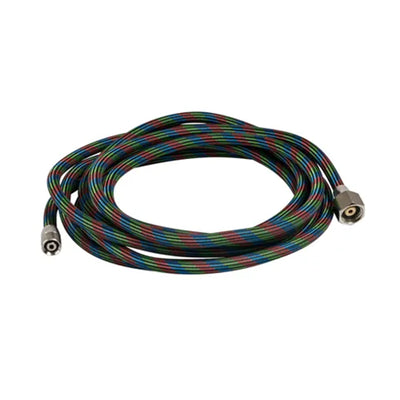 BT010 - IWATA AIRBRUSH HOSE BRAIDED 3M 1/4" X 1/8" CONNECTIONS