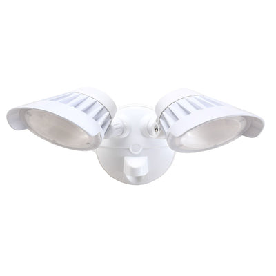 HOUSEWATCH 55-231 20W Twin LED Spotlight IP54 - 4000 Lumens - Stainless Steel Screws, White Colour