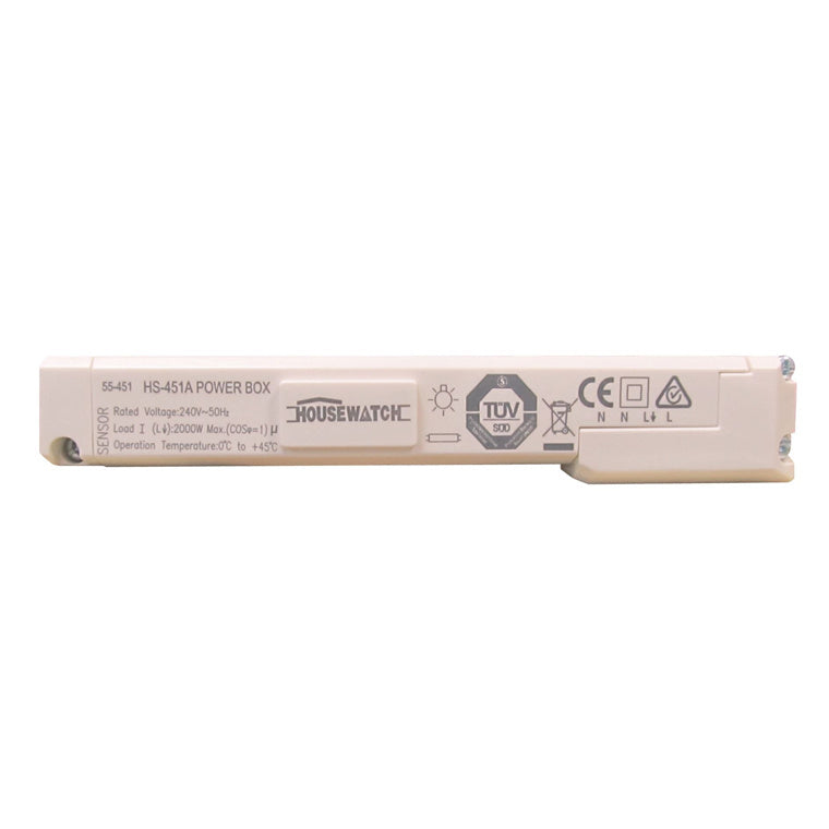 HOUSEWATCH 55-451 - 360 Degree Mini Flush Mount Sensor. IP40. Passive IR 5.6 - 11m Detect Range at 2.5m