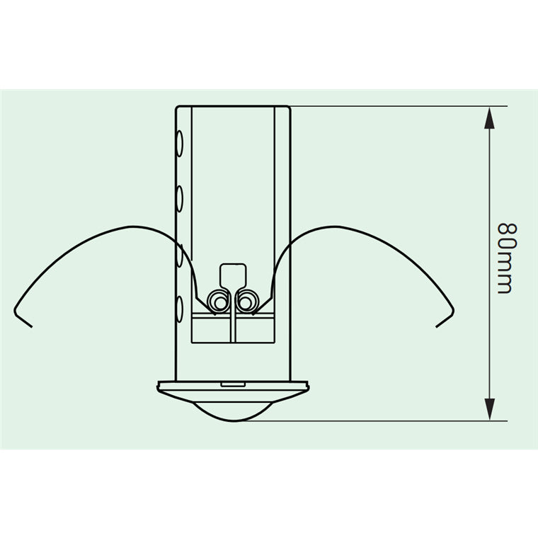 HOUSEWATCH 55-451 - 360 Degree Mini Flush Mount Sensor. IP40. Passive IR 5.6 - 11m Detect Range at 2.5m