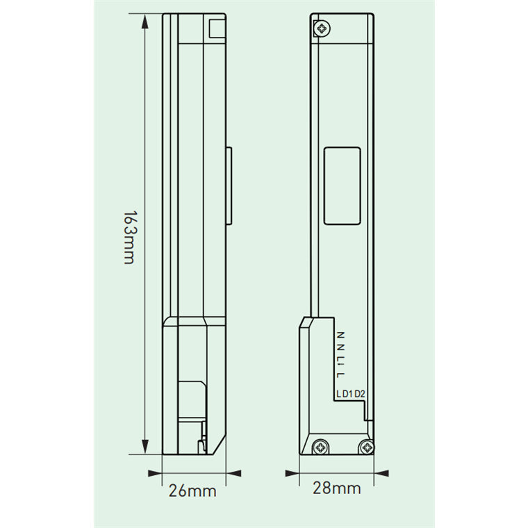 HOUSEWATCH 55-451 - 360 Degree Mini Flush Mount Sensor. IP40. Passive IR 5.6 - 11m Detect Range at 2.5m