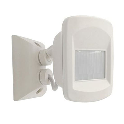 HOUSEWATCH 55-190 Aufputz Outdoor Eigenständiger IP65 Infrarotsensor. Einstellbare Zeit, Entfernung und Lux (10 bis 2000). 15 m Erfassungsbereich. Manueller Übersteuerungsmodus. 110 Grad Erfassung. Farbe Weiß
