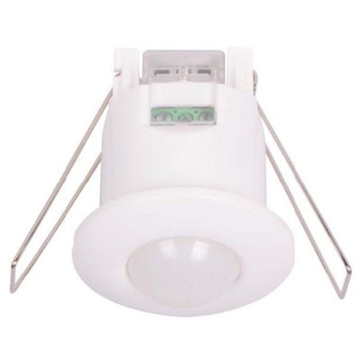 HOUSEWATCH 55-305 - Infrared Motion Sensor Recessed 41mm Cut Out. 360 Degree Detect Angle. Up to 6m