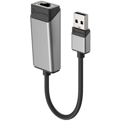 Alogic ULAGE-SGR Ultra USB-A (Male) to RJ45 Gigabit Ethernet (Female) Adapter 15cm - USB 3.2 (Gen 1) Type A - 1 Port(s) - 1 - Twisted Pair - 10/100/1000Base-T - Portable
