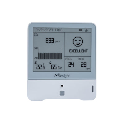 Milesight AM308-915M LoRaWAN 8 in 1 Indoor Ambience Monitoring IoT Sensor - Temp, Humidity, Light, Motion, CO2, TVOC, Barometric Pressure, PM2.5 and PM10
