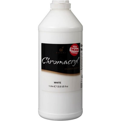 Chroma Chromacryl Acrylic Paint - 1 Litre - White