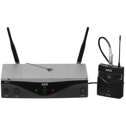 AKG WMS420-LAPEL WIRELESS LAPEL MICROPHONE PRESENTER SYSTEM W/C417L