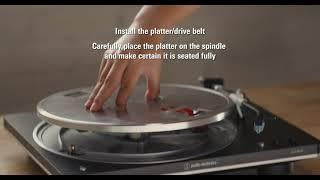AUDIO TECHNICA AT AUTOMATIC BELT DRIVE TURNTABLE WITH BT & VM95C STYLUS