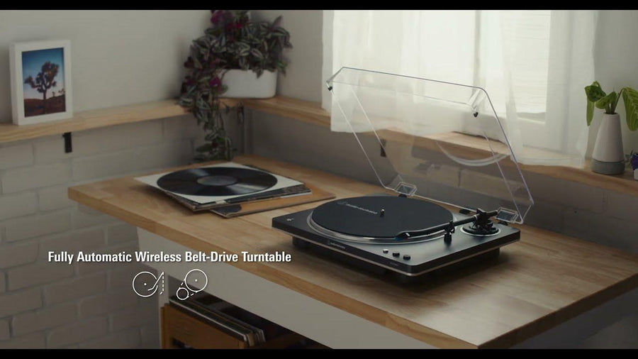 AUDIO TECHNICA AT AUTOMATIC BELT DRIVE TURNTABLE WITH BT & VM95C STYLUS