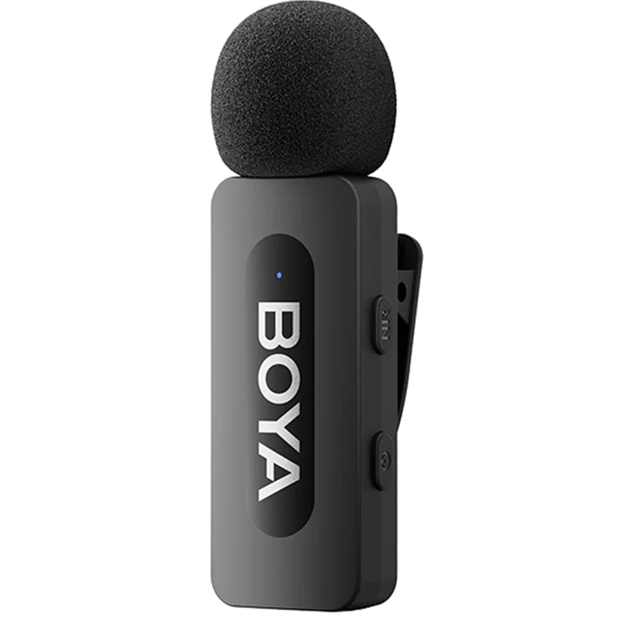Boya BY-V10 (2.0) 1 x TX + 1 x RX Next-Gen Dual-Channel Wireless Microphone (USB-C Plug) The BY-V series is an upgraded dual-channel wireless microphone. Lightweight and portable and featuring smart noise concellation technology, it deliver