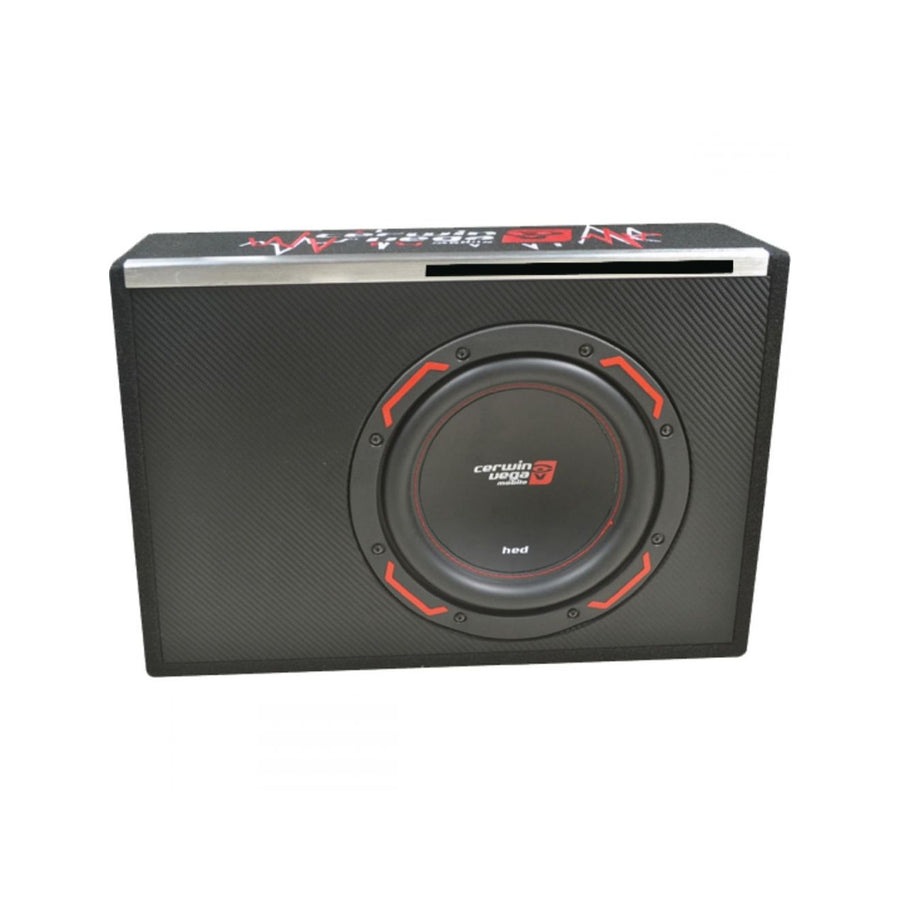 CERWIN VEGA 10" SLIM BOX SUBWOOFER AND AMPLIFIER ACTIVE 400W