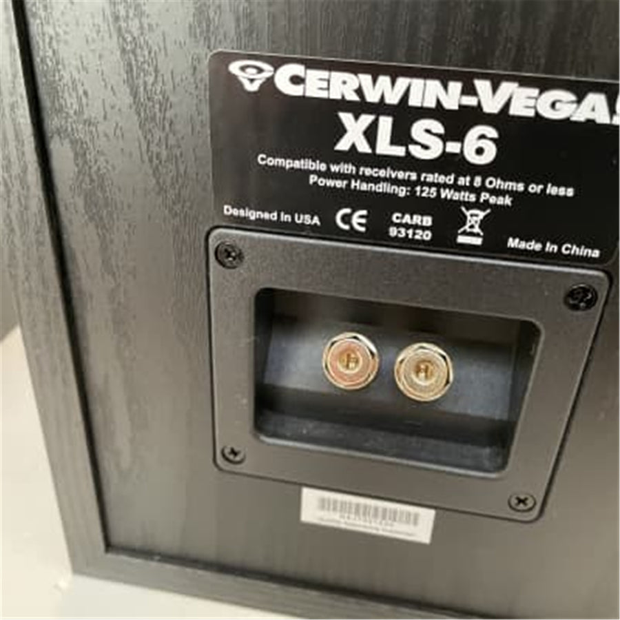 XLS-6 - CERWIN VEGA XLS SERIES HOME AUDIO 6" 2-WAY BOOKSHELF SPEAKER 125W MAX PAIR