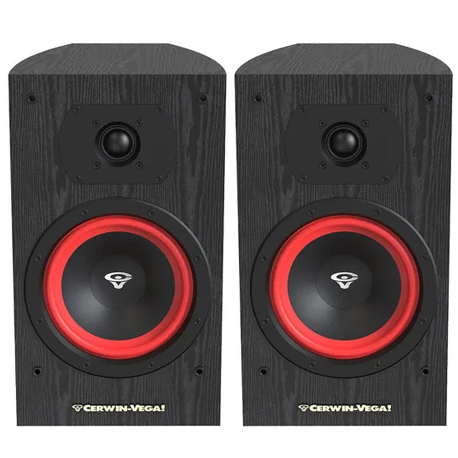 LA165B - CERWIN VEGA LA SERIES HOME AUDIO 6.5" 2-WAY BOOKSHELF SPEAKER BLACK 150W MAX PAIR