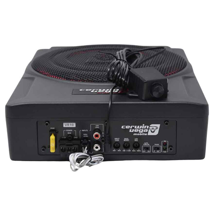 Cerwin-Vega CERWIN VEGA VR10  10" ACTIVE UNDERSEAT SUBWOOFER WITH PASSIVE RADIATOR 200W RMS