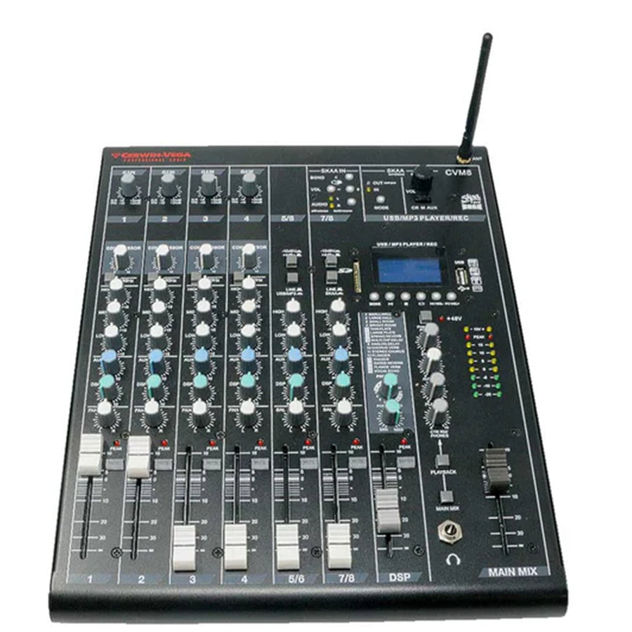 CVM8 - CERWIN VEGA 8-CHANNEL MIXER WITH BLUETOOTH & SKAA