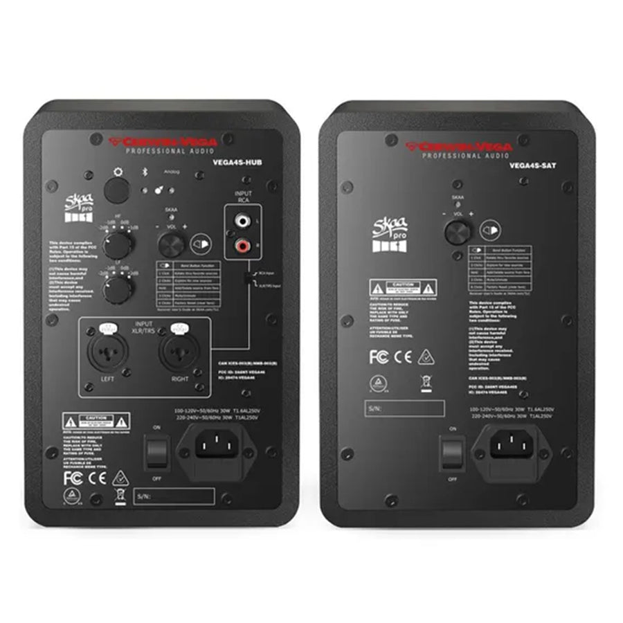 VEGA4S - CERWIN VEGA HOME & STUDIO 4" TWO-WAY SKAA WIRELESS MONITOR PAIR (HUB + SAT)
