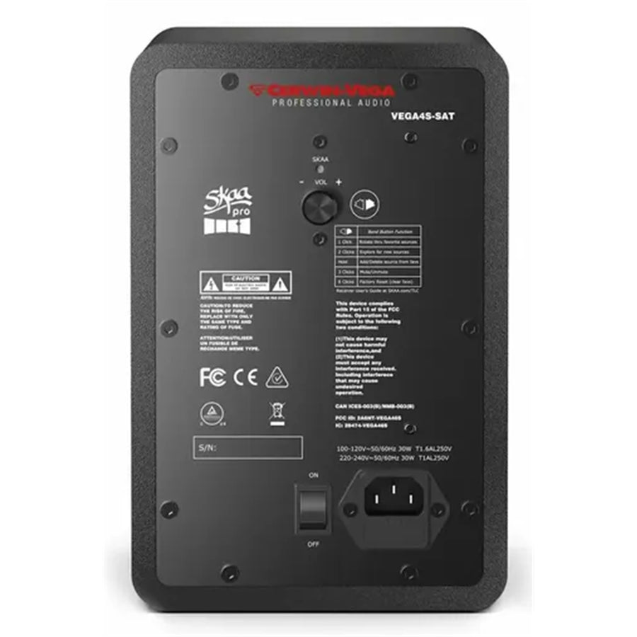 VEGA4S - CERWIN VEGA HOME & STUDIO 4" TWO-WAY SKAA WIRELESS MONITOR PAIR (HUB + SAT)